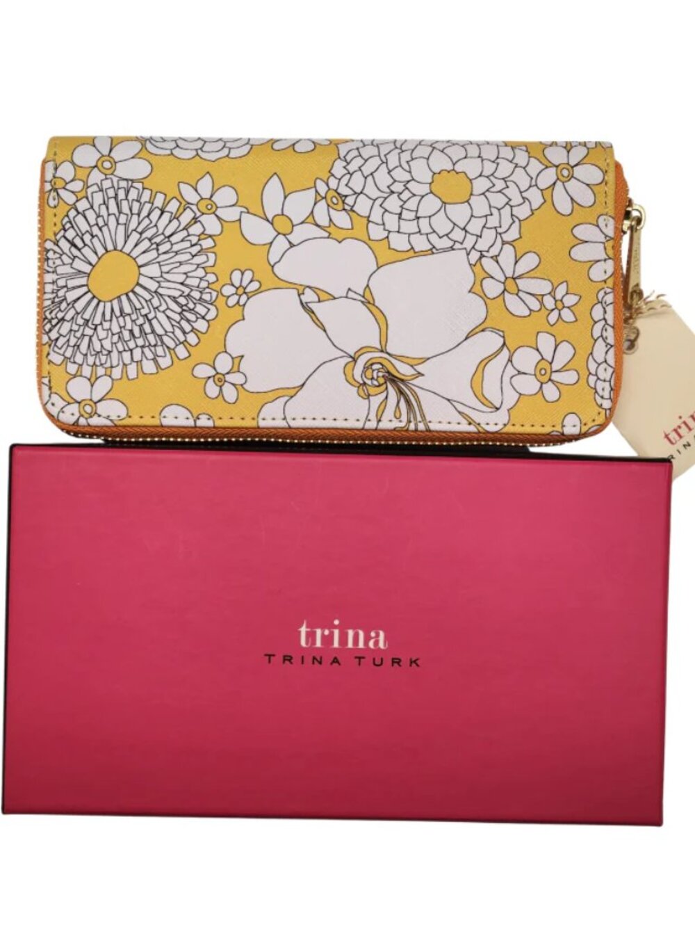 Trina Turk Floral Delight Zip Around Long Wallet - NWT